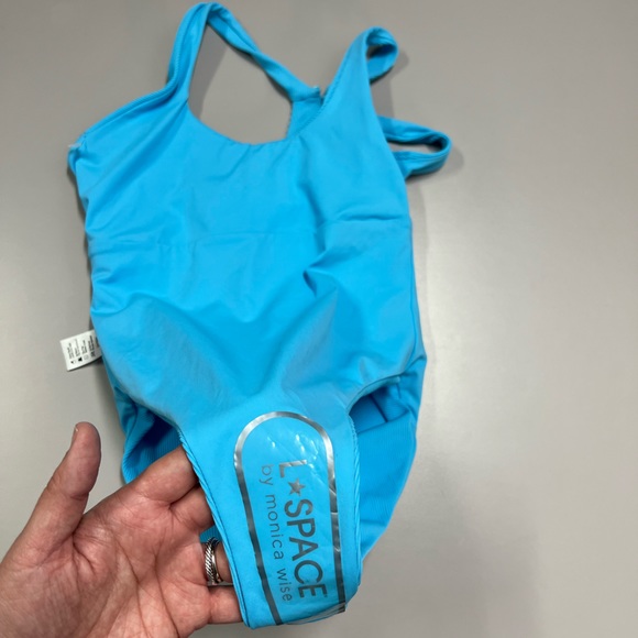 L*Space Phoebe One Piece Swimsuit in Aquamarine Size 6 - Picture 7 of 7